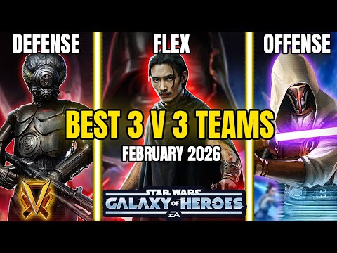 The Best 3 v 3 Teams for February 2026 with Datacrons + Stats!