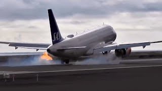 Extreme Aviation Moments: Nail-Biting Landings, Aborted Attempts, and Engine Fires!