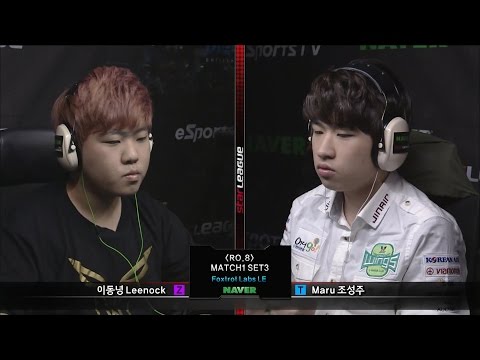 [SSL 2015] Leenock vs Maru RO8 Match1 Set3 -EsportsTV, Starcraft 2