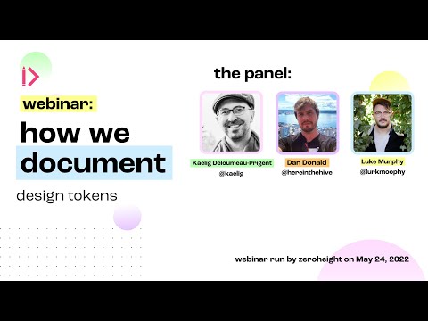 How We Document Webinar #3: Design Tokens