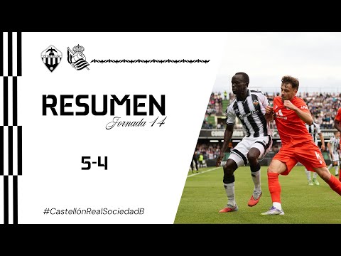 Resumen J14: CD Castellón 5-4 Real Sociedad 'B' (15-11-2025)