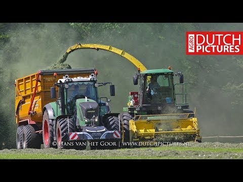 Grass Silage 2018 + Pitwork + Cab ride | P van den Hardenberg | Gras hakselen