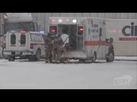 12-15-2020 Woodward, OK - Heavy Snow Closes Highway 412 East of Town