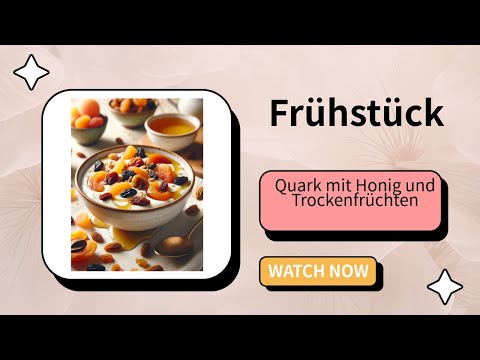Quark mit Honig und Trockenfrüchten ist ein Frühstücksklassiker