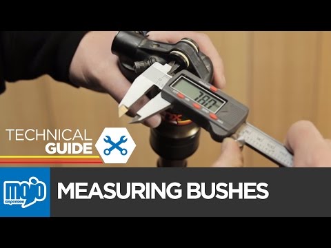 Part of a video titled HOW TO - Measuring Bushes Accurately - YouTube