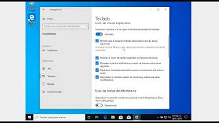 Activar o Desactivar teclas especiales en Windows 10