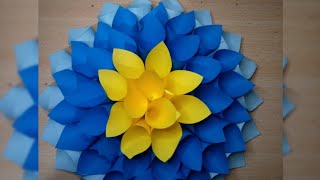 How to make a paper Dahlia flower🌼✨