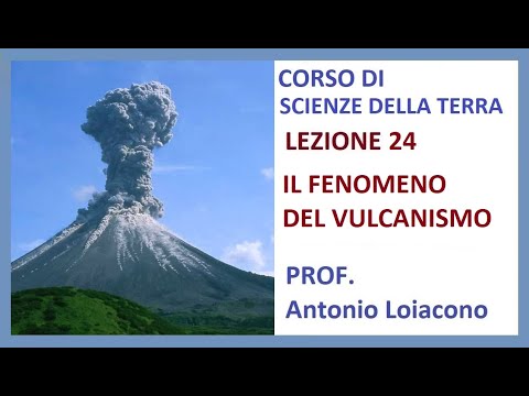 CORSO DI SCIENZE DELLA TERRA - Lezione 24 - IV Liceo - IL FENOMENO DEL VULCANISMO