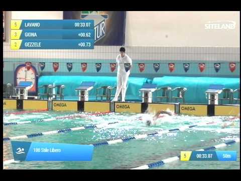 Serie 16 dei 100 Stile Libero  Assoluti Maschi Master - Campionati Regionali Masters 2014 di Veneto