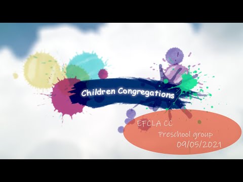 EFCLA 2021 0905 Children Sunday Worship Preschool group