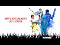 M S Dhoni And Rain Retirement From International Cricket WhatsApp Status