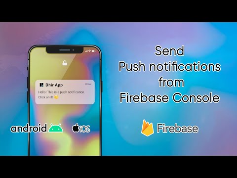How to send push notifications from Firebase Console