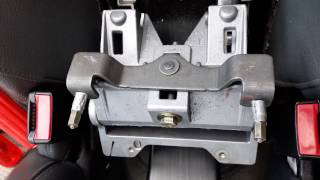 How to shorten stretched handbrake cables on Saab 9-3 2005 onward