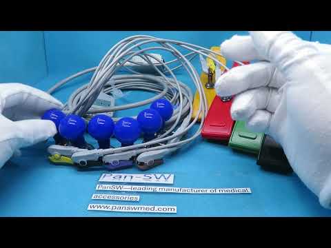 EKG 10018E+EKG 10012D+EKG 10013DCompatible Mortara ELI100 ECG Cable (IEC Color Grabber