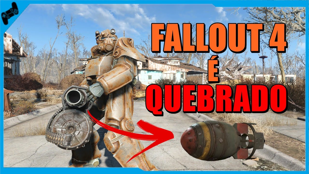 QUEBRANDO FALLOUT 4 - A Minigun REALMENTE Explosiva !!!