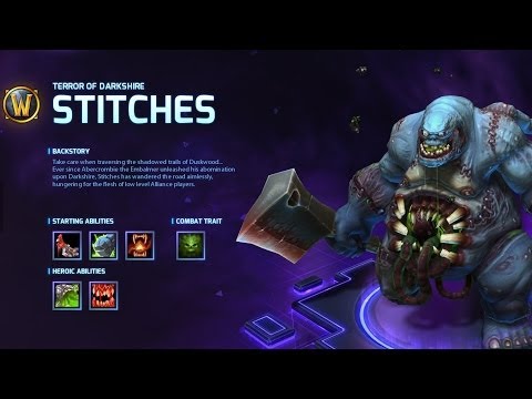Stitches Hero Abilities Preview - Heroes of the Storm Alpha