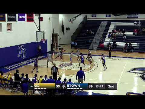 Goucher Men's Basketball Highlights at Elizabethtown 1/19/22