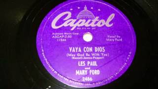 Les Paul & Mary Ford - Vaya Con Dios 78 rpm!