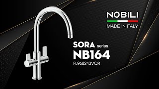 VÒI RỬA BÁT 3 ĐƯỜNG NƯỚC NOBILI SORA NB164 video 2