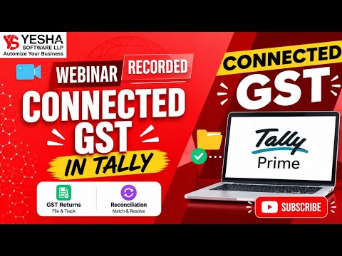 🚀 Connected GST in TallyPrime | Tally Ki Pathshala