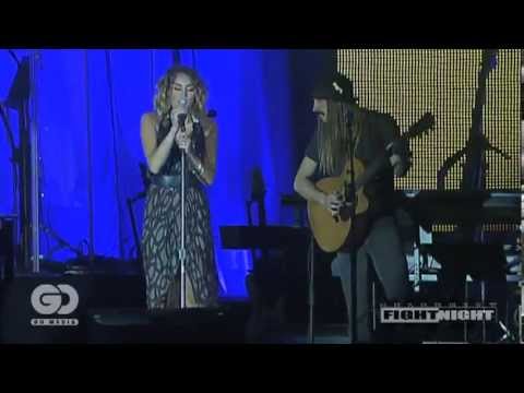 Miley Cyrus ft Johnzo West - You're Gonna Make Me Lonesome When You Go - Celebrity Fight Night 2012