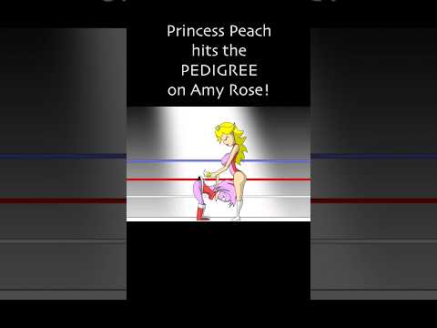 Princess Peach hits the PEDIGREE on Amy Rose!
