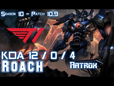 T1 Roach AATROX vs KALISTA Top - Patch 10.9 KR Ranked