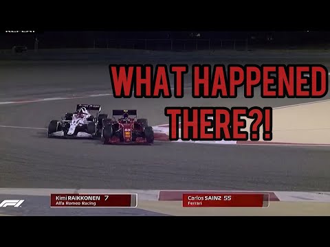 CARLOS SAINZ collided with KIMI RAIKKONEN |Bahrain Pre-Season Testing