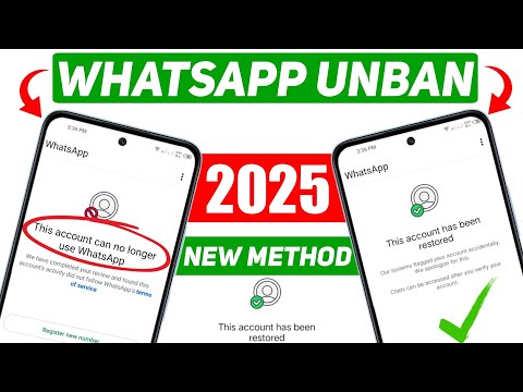This account can no longer use Whatsapp Problem New Solution 2025 | Whatsapp Unban New Method 2025 ✅