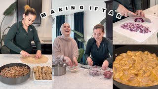 Ramadan Vlog: making chicken shawarma & musakhan rolls | OMAYA ZEIN