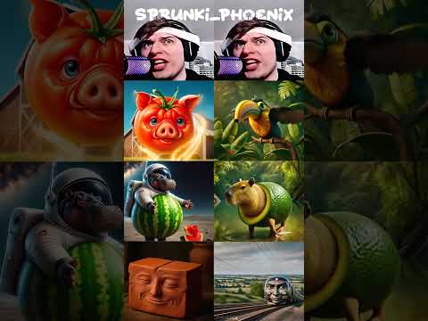 TI TI TI SAHUR X CIUF CIUF TRENO PERVERTITO | BUT THEY NOT NORMAL🥑🍅 *MIX VERSION* 🧠🍊 #sprunkiphoenix