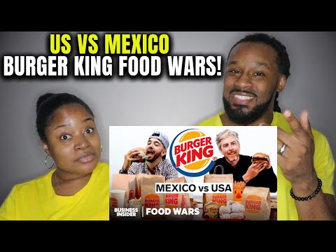 🇺🇸 vs 🇲🇽 AMERICANS SHOCKED BY THE SIZES OF MEXICAN BURGERS! US vs Mexico Burger King Food Wars