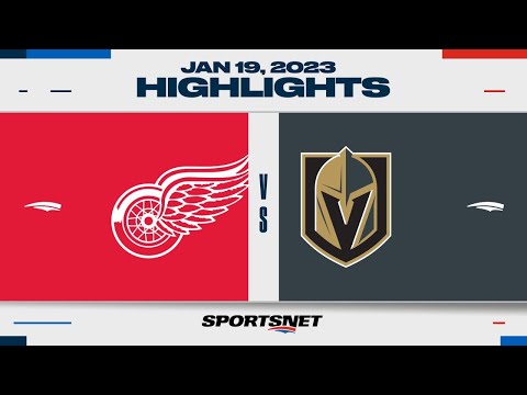 NHL Highlights | Red Wings vs. Golden Knights - January 19, 2023