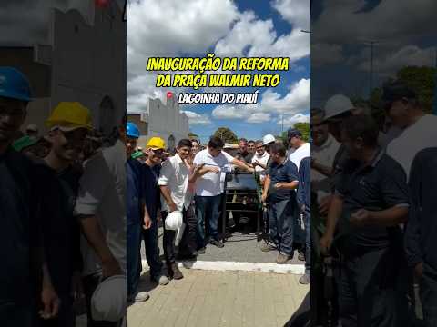 Em Lagoinha do Piauí, entregamos a reforma da Praça Walmir Neto e a nova Brinquedopraça