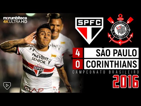 São Paulo 4x0 Corinthians - 2016 - COM CUEVA "MAESTRO", TRICOLOR DÁ SHOW EM GOLEADA NO MAJESTOSO! ⚽