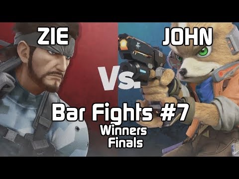 Zie (Snake) vs. John (Fox, Wii Fit Trainer) - Bar Fights #7 Winners Finals