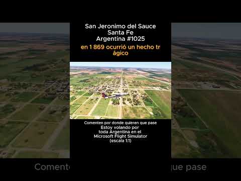 San Jeronimo del Sauce, Santa Fe desde el Microsoft Flight Simulator #sanjeronimodelsauce #santafe