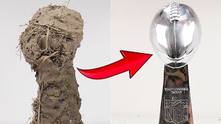 I Cleaned The World's Dirtiest Super Bowl Trophy!