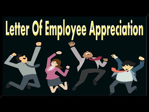 Letter Of Employee Appreciation. Video