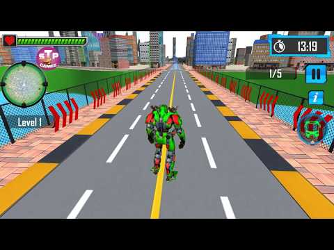 Flying Bus Robot Transform War- Police Robot | By Cradley Creations | Android Gameplay | Walkthrough
