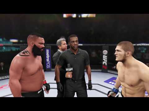 Anthony Johnson vs. Khabib Nurmagomedov (EA sports UFC 2) - CPU vs. CPU - Crazy UFC 👊🤪