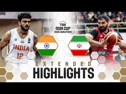 India 🇮🇳 vs Iran 🇮🇷 | Extended Highlights | FIBA Asia Cup 2025 Qualifiers