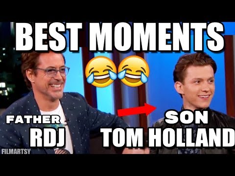 Tom Holland and Robert Downey Jr. Funniest and Best Father/Son Moments | Try Not To Laugh 2018