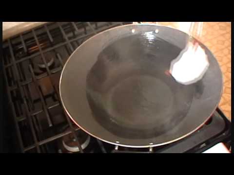 How to season a cast iron wok before using for the first tim...