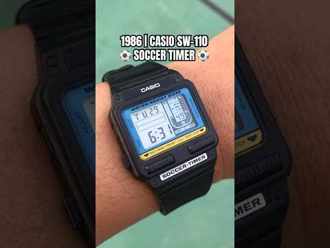 1986 | ⚽️ CASIO SW-110 aka Soccer Timer  #casio #vintage #innovation #80s #shorts #watches #soccer