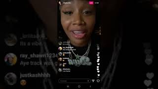 Jerrika Karlae (IG: @okaykarlae) Showing Her Music on Live Stream on July 20th 2020