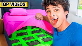 Transforming My Sister’s Room Into a SECRET Trampoline Park! | Brent Rivera