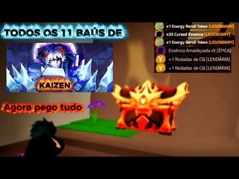 TODOS OS 11 BAÚS DE KAIZEN (FARM DE ENERGY SCROLLS / CLAN SPIN 