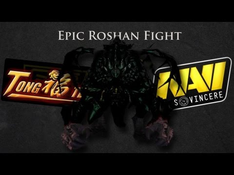 Epic Roshan Fight VS TongFu @ The International 2