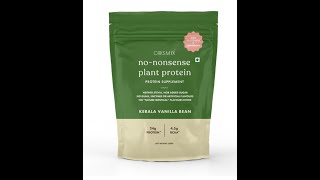 Plant-based protein powder. cosmix No Nonsense Plant Protein